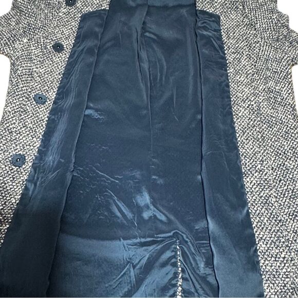 Talbots Tweed Blazer Blue Snap Button S Classic Preppy Office Casual Old Money - Picture 5 of 10
